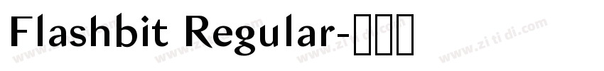 Flashbit Regular字体转换 Flashbit Regular字体转换